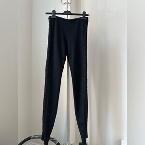 Just Cavalli Black Lace Accent Leggings